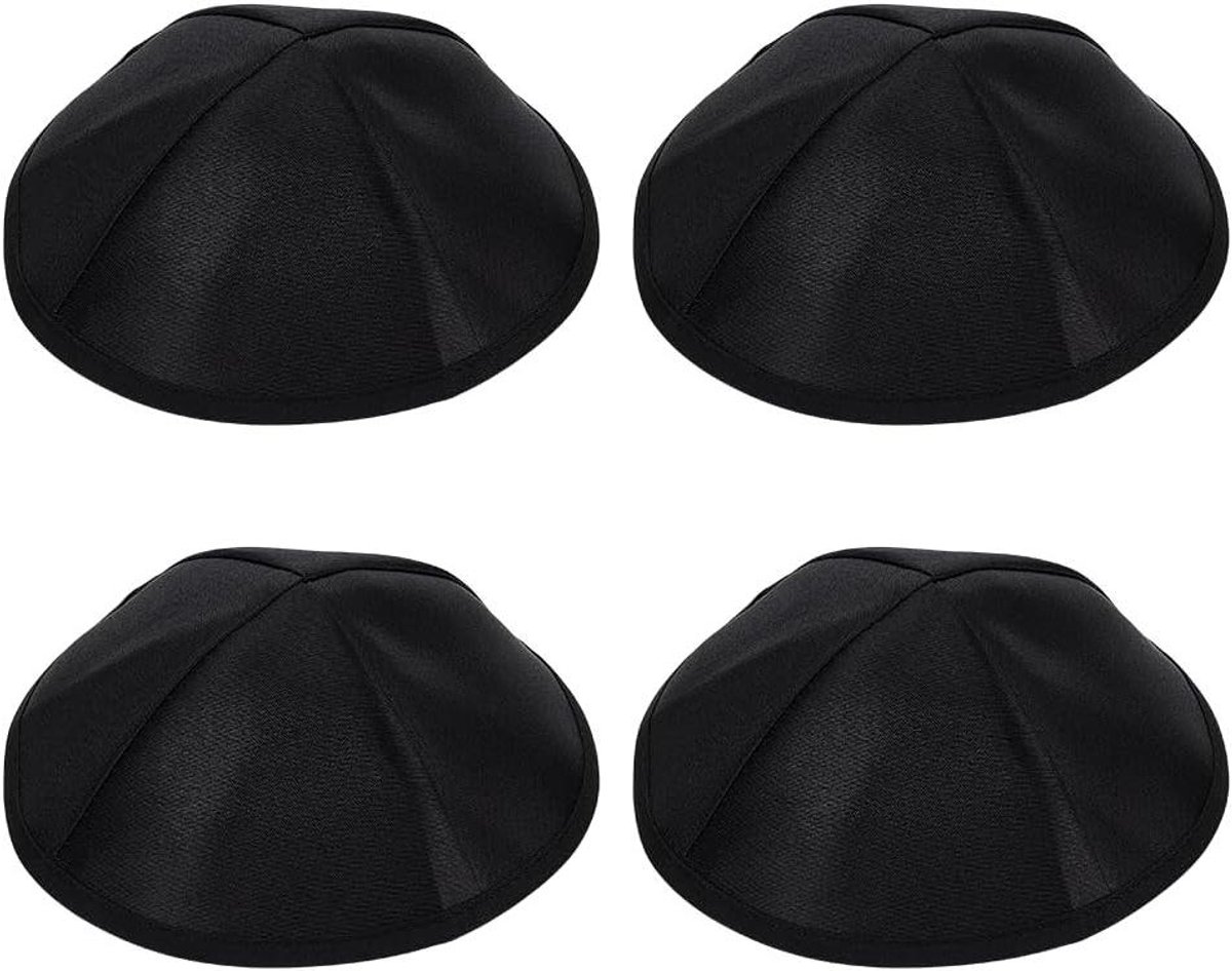 Satijnen Kippah 16cm Diameter - Rosh Hashanah Yamaka - Gebedshoed voor Shul - Bar/Bat Mitzva - Synagoge Kipa