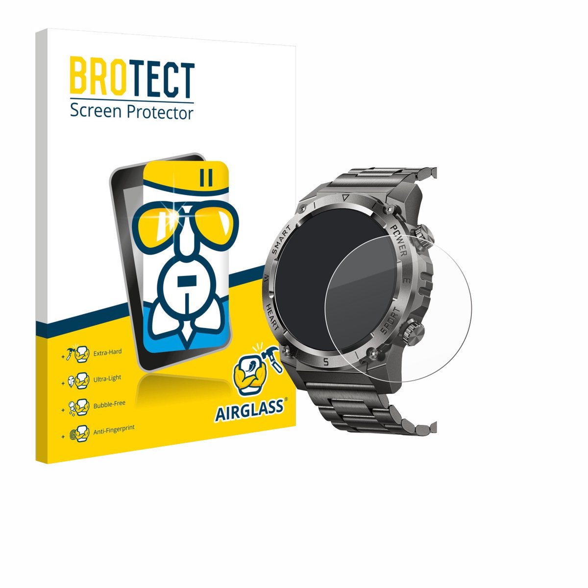 Screenprotector voor Naixues 55G 1.46" Beschermglas transparant