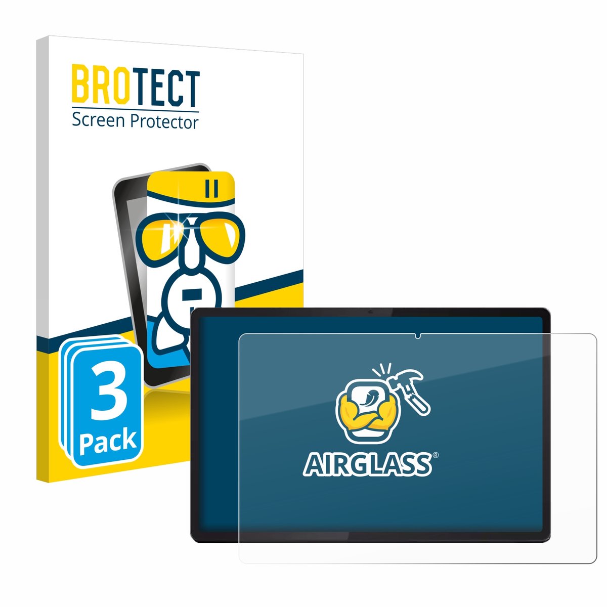 Screenprotector 3 Stuks voor Lenovo Idea Tab Pro 12.7" Beschermglas transparant