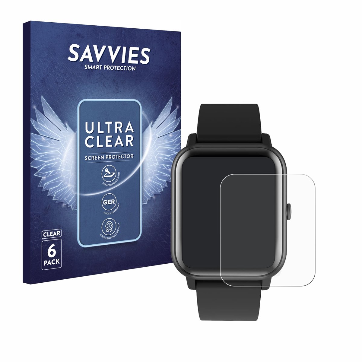 Savvies - Screenprotector voor Blackview R30 - Folie Beschermfolie transparant 6 Stuks