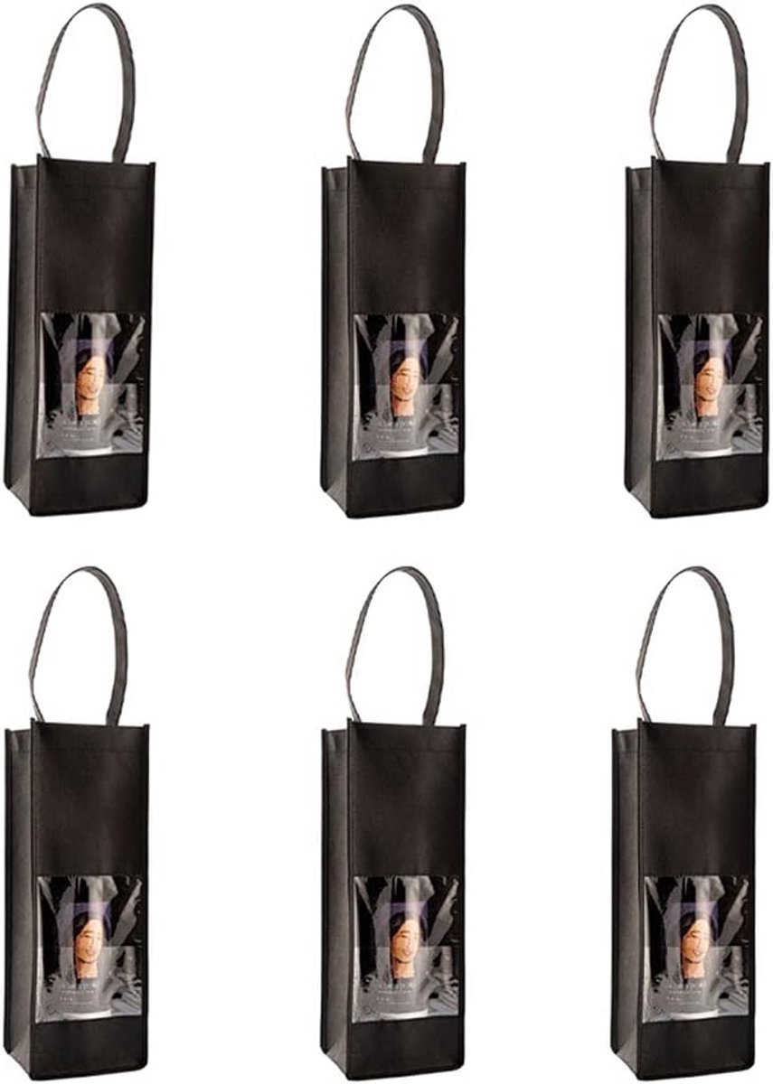 Set van 6 Herbruikbare Opbergzakken en 1 Fles