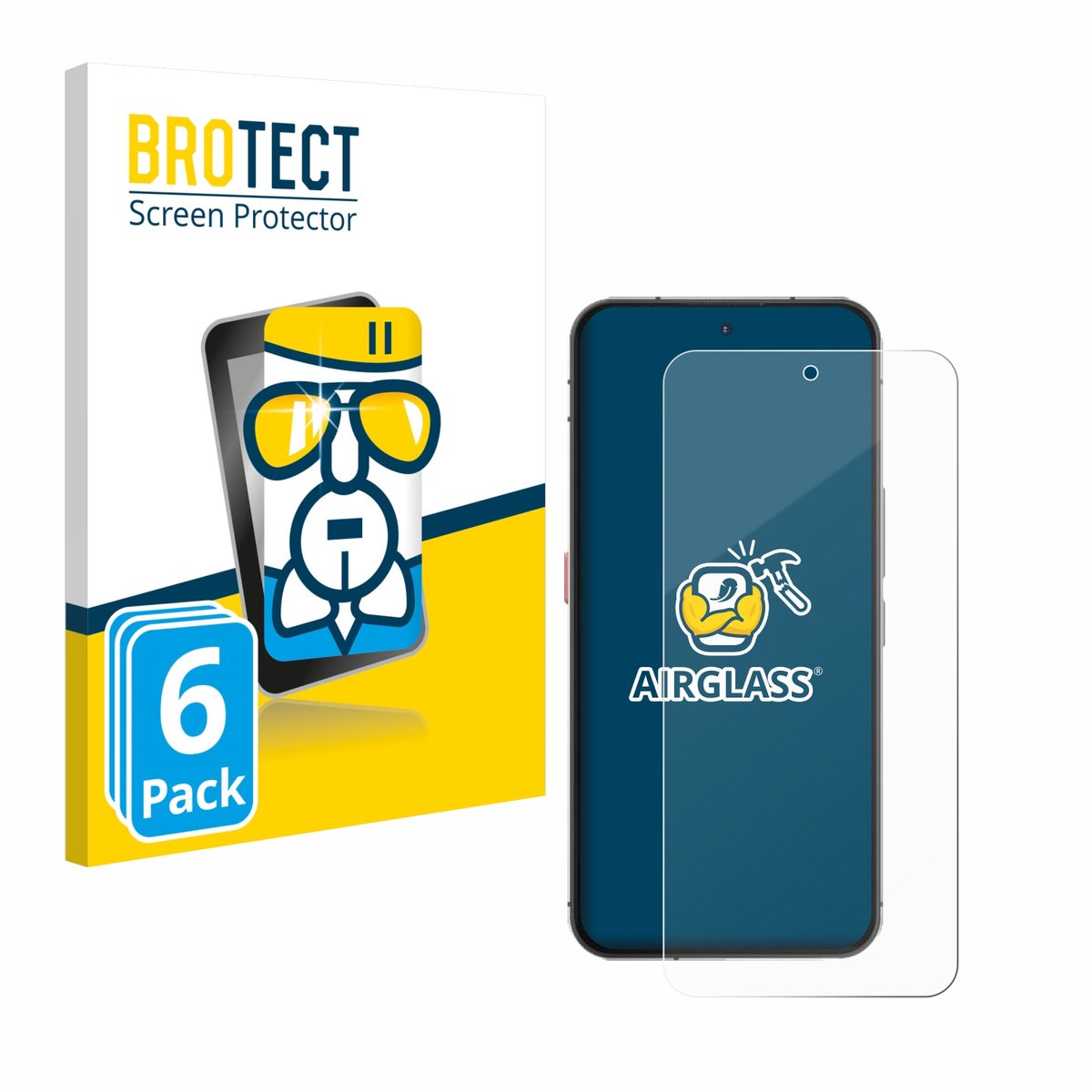 Screenprotector 6 Stuks voor Oukitel WP210 Beschermglas transparant