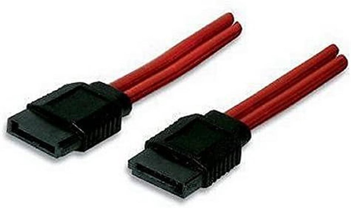 SATA Datakabel 50 cm Rood/Zwart - Interne Gegevenskabel voor SSD en Harde Schijf
