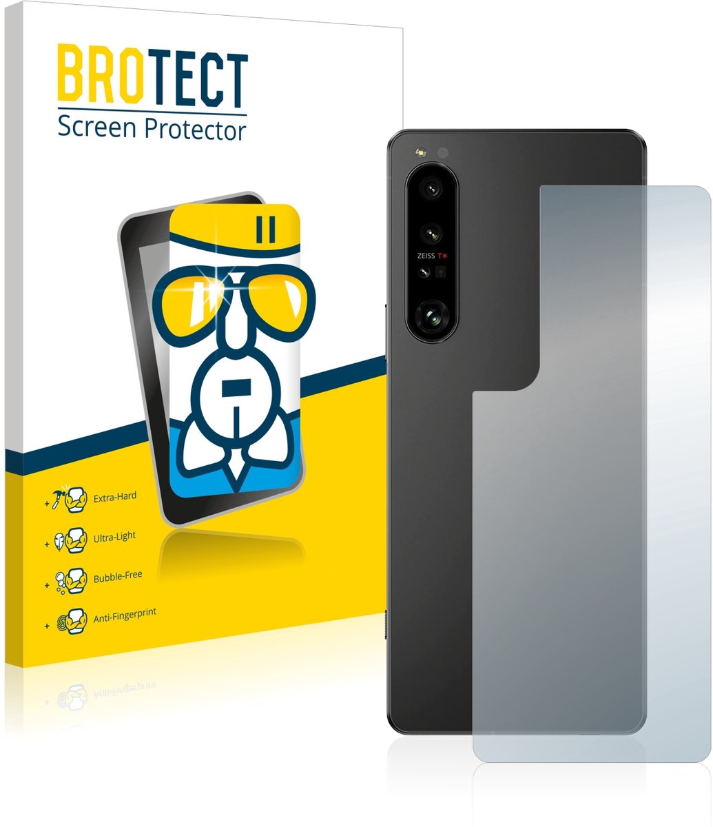 Screenprotector voor Sony Xperia 1 IV (Achterkant) Beschermglas transparant