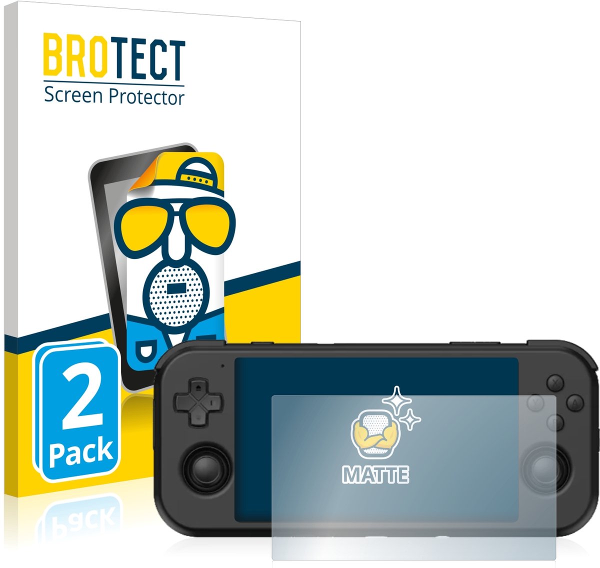 BROTECT - Screenprotector voor Retroid Pocket 3 - Folie Beschermfolie matte 2 Stuks