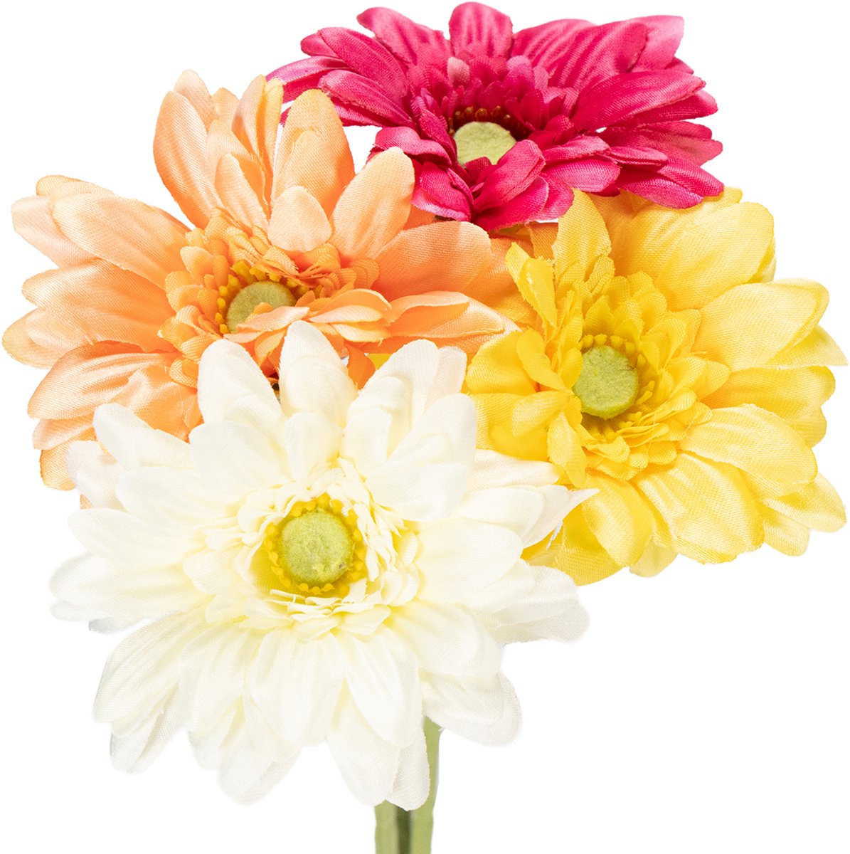 Viana Kunstboeket gerbera's voor een frisse en onderhoudsvriendelijke decora Veelkleurig