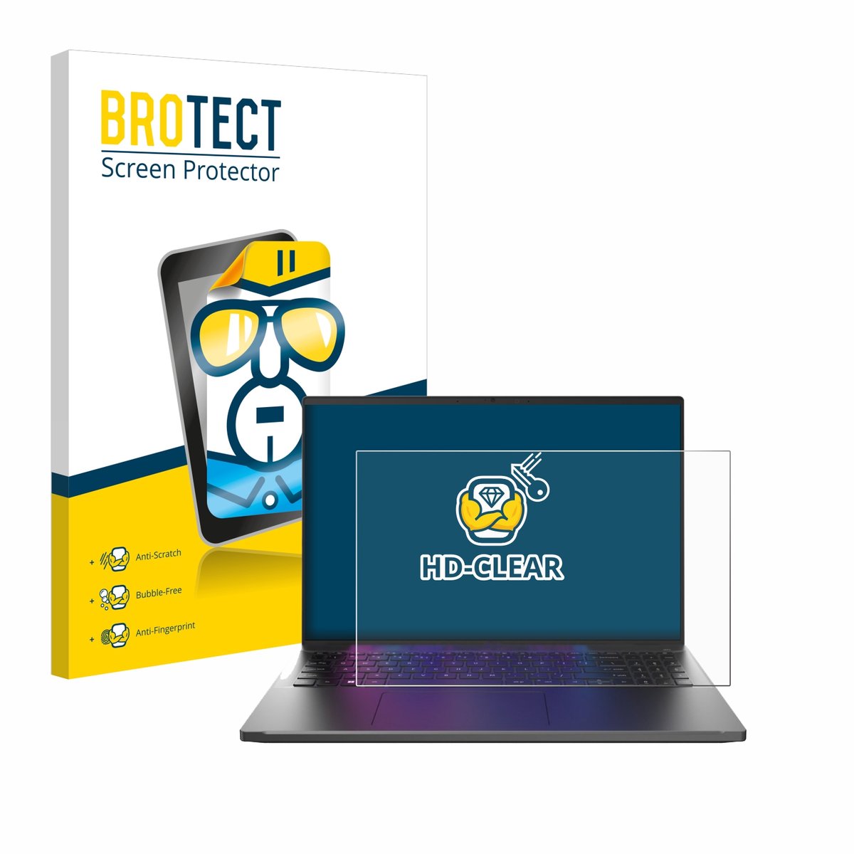 BROTECT - Screenprotector voor Acer Swift Go 16 - Folie Beschermfolie transparant
