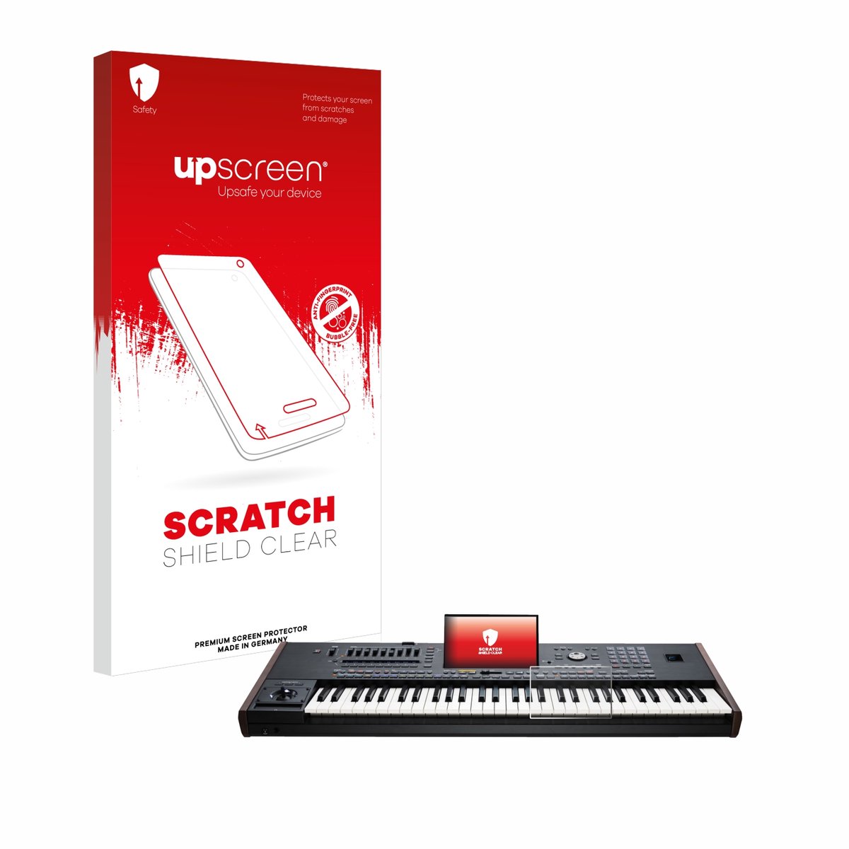 upscreen - Screenprotector voor KORG Pa5X - Folie Beschermfolie transparant