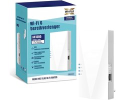 SCH® WIFI Versterker Stopcontact – WIFI Versterker – Wit – ‎5cm x 8cm x 13cm
