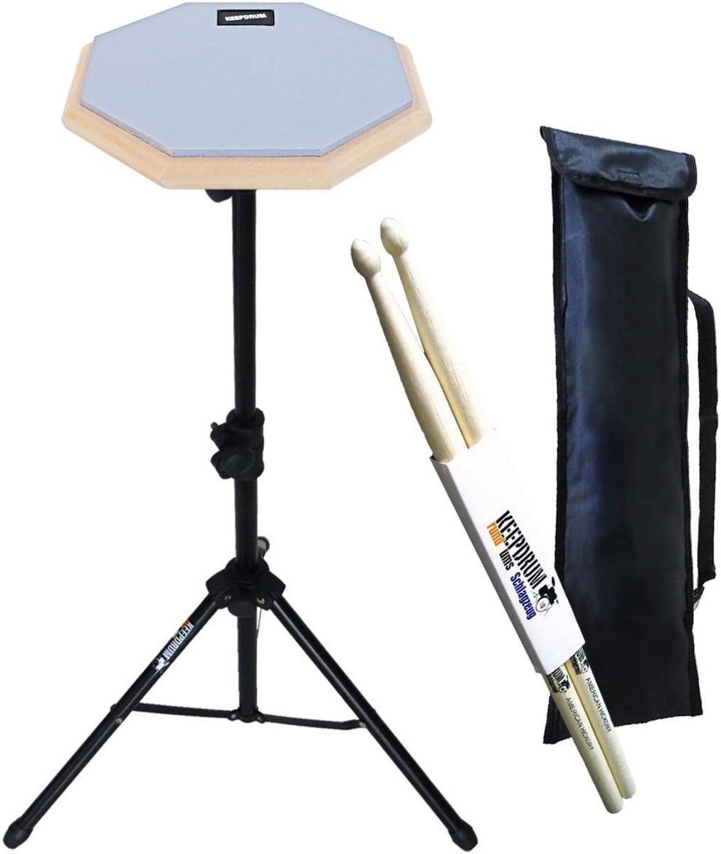 Oefenpad Set 8 Inch met Compact Statief en Draagtas voor Drummers