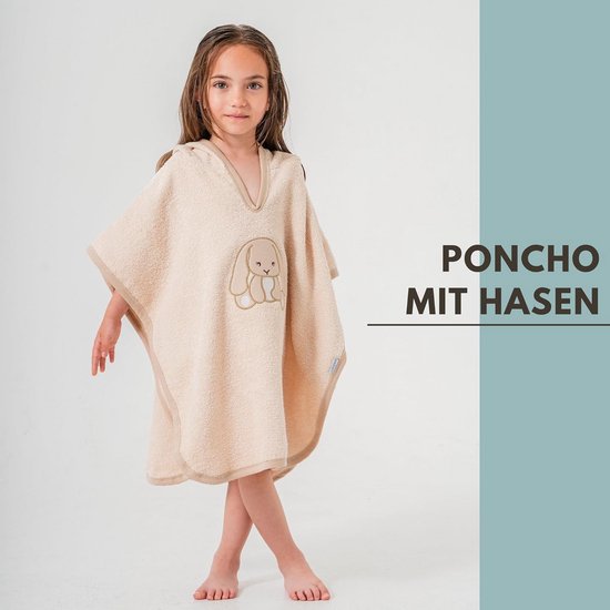 Zachte Katoenen Baby Poncho met Sterren - Absorberende & Ademende Kaphanddoek van Fabulous Goose — afbeelding 5