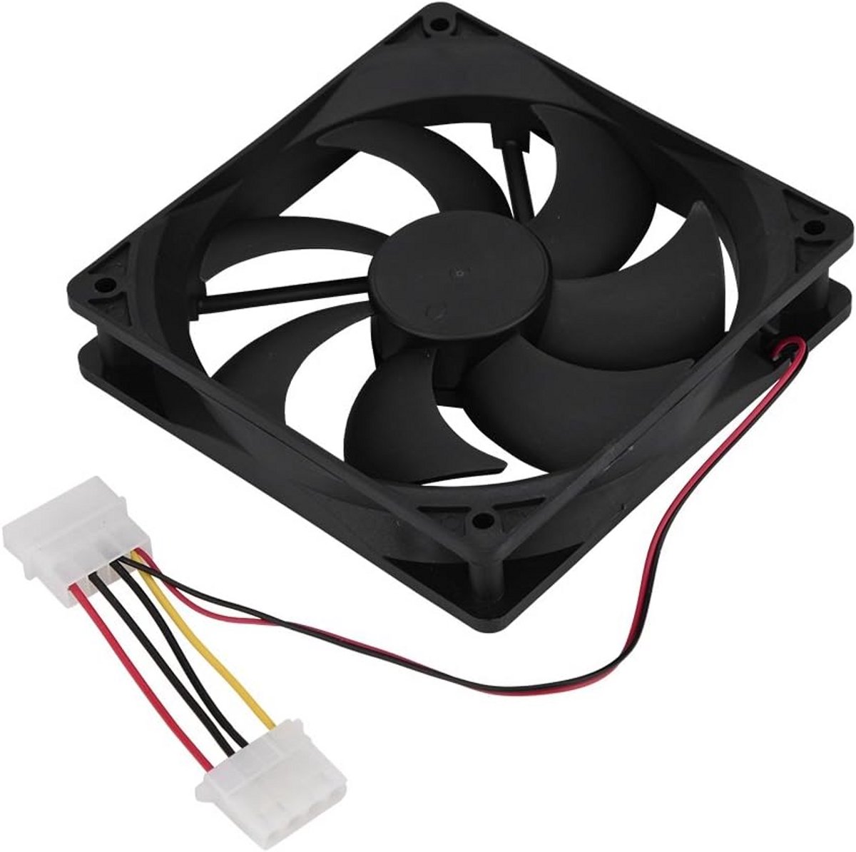 2x Stuks 120mm Stille PC Ventilator voor Computerbehuizing - Hoge Luchtstroom Koeling