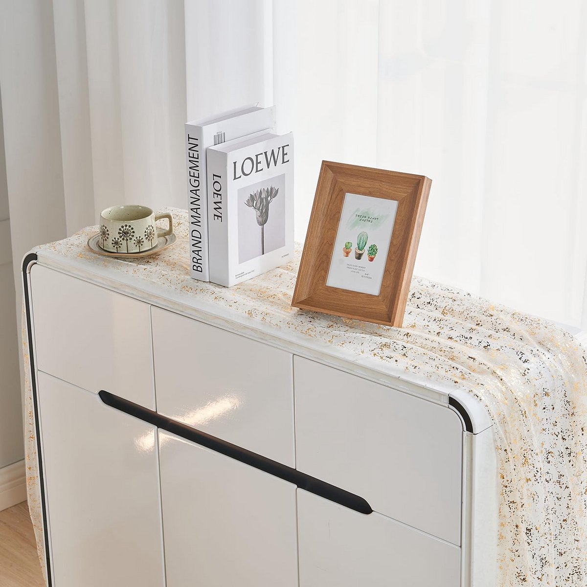 Luxe Gouden Tule Tafelloper met Pailletten voor Feestelijke Decoratie