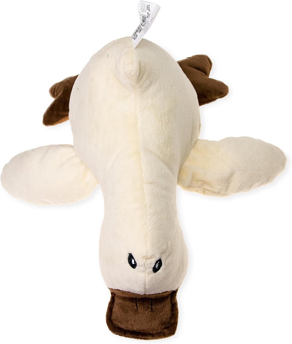 Zachte Knuffel Eend Pluche Speelgoed - 36 cm Groot Beige Knuffeldier