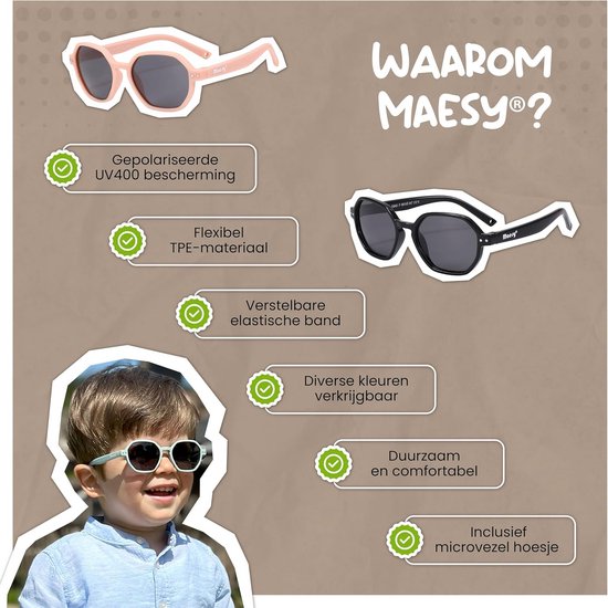 Flexibele Baby Zonnebril met UV400 Bescherming voor Dreumes en Peuter (1-3 jaar) — afbeelding 4