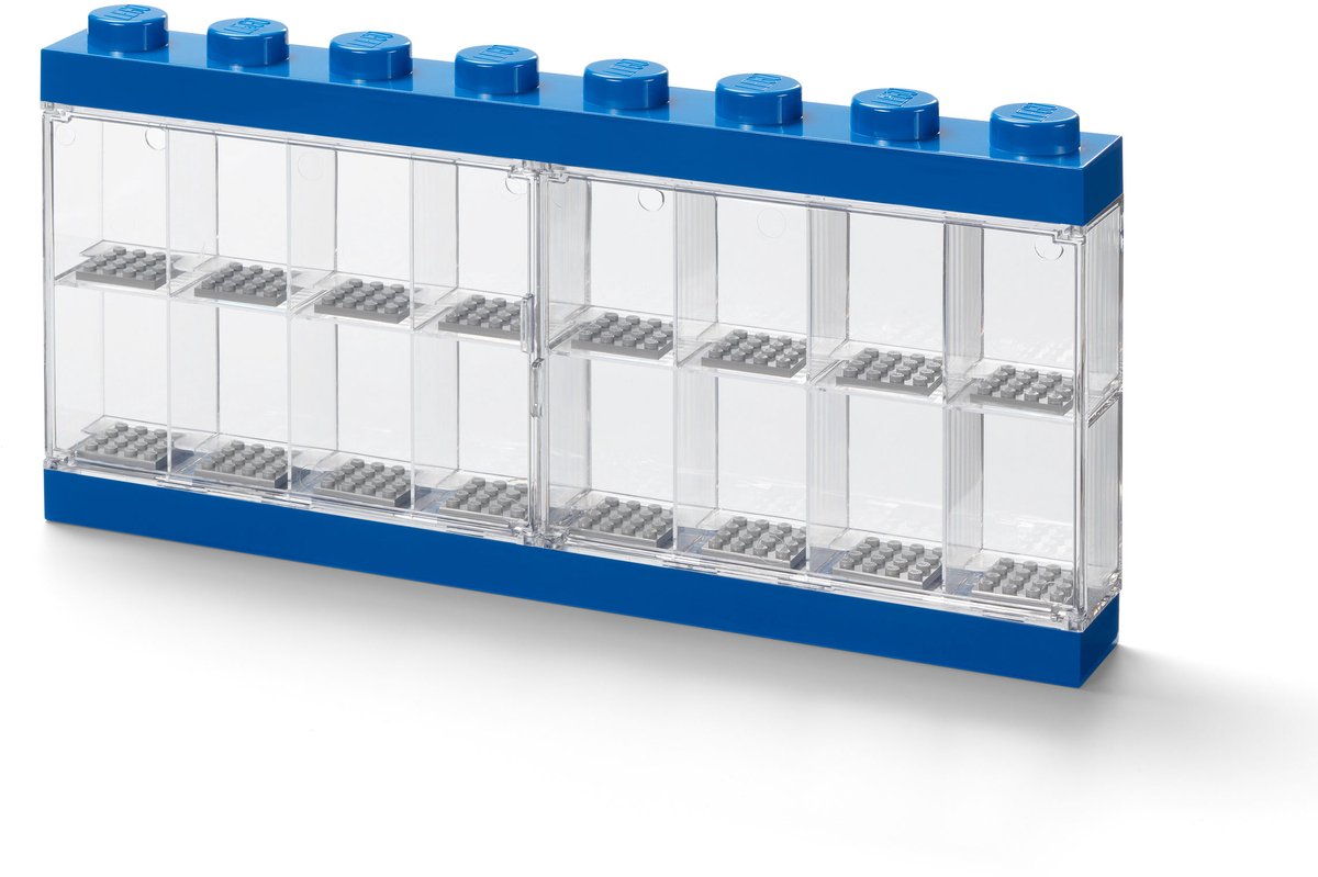 Room Copenhagen LEGO Minifiguren Display Case 16 blauw opbergdoos thumbnail 3