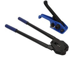 Handafdichtingspanner voor omsnoeringsbanden 16 mm-19 mm, handmatig spanapparaat met omsnoeringsset voor verpakkingsmachines