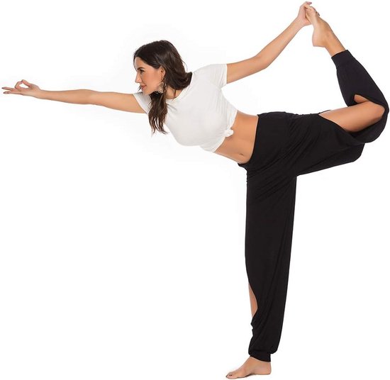 Harem Yoga Broek Dames met Split - Comfortabele Sport- en Joggingbroek — afbeelding 2