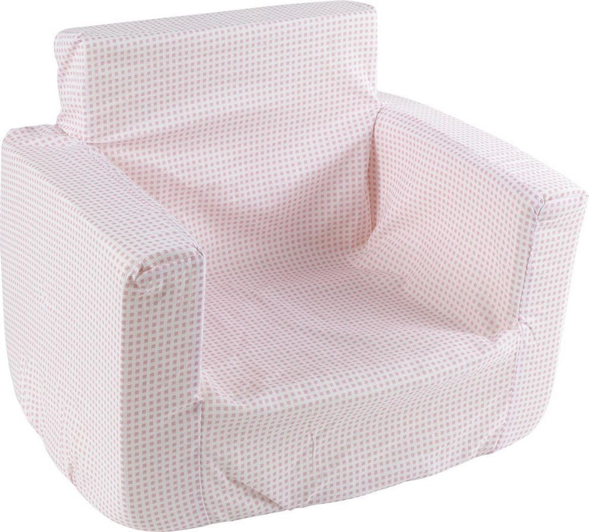 Zachte Roze Kinderfauteuil met Afneembare, Wasbare Bekleding