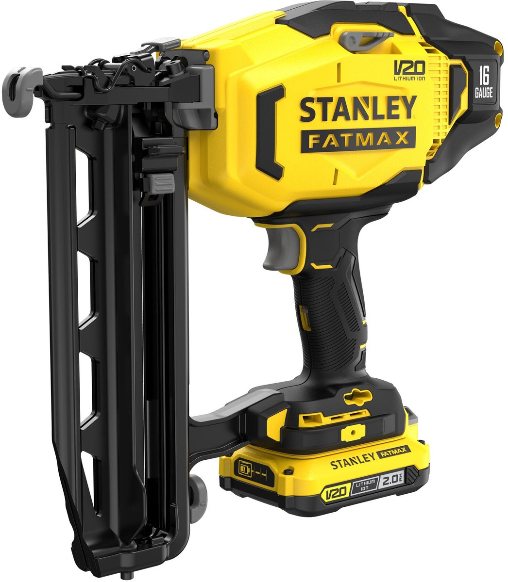 STANLEY FATMAX V20 18V Afwerktacker 16G in koffer (met 2x 2.0Ah accu en lader) SFMCN616D2K-QW
