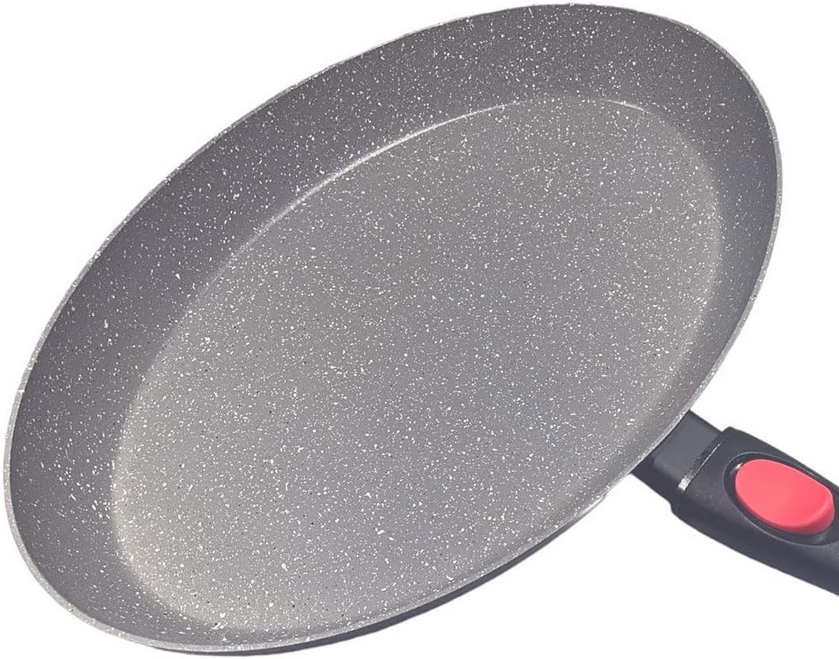Ovale Vispan 38 cm – Steenvaste Anti-Aanbaklaag, Geschikt voor Inductie, Oven en Alle Kookvelden