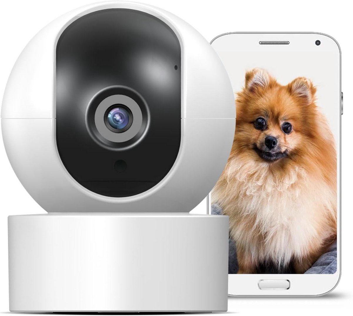 Interne IP-camera 1080p met bewegingsdetectie en sirene voor thuisbewaking