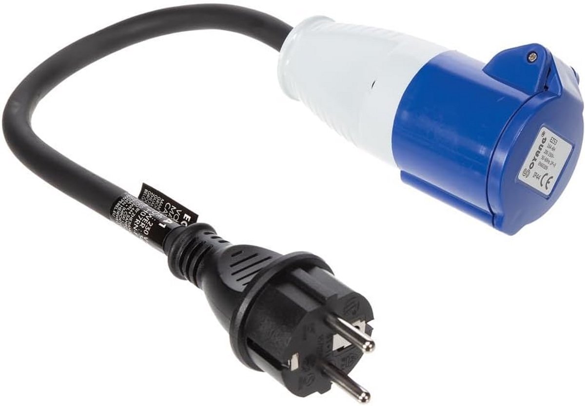 Verloopkabel H07RN-F 3G2.5 Rubber voor CEE Aansluiting Binnen en Buiten