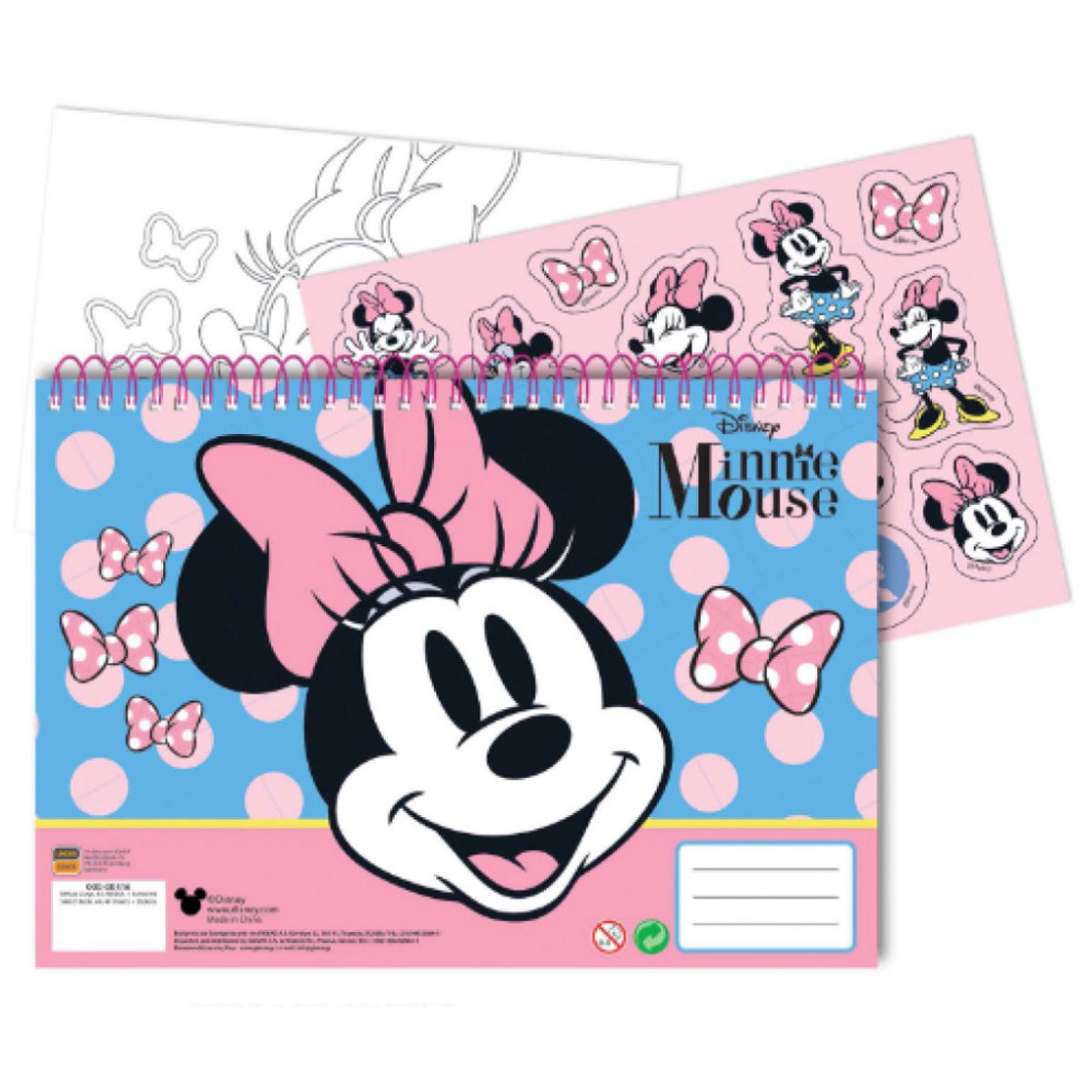 Disney Minnie Mouse Schetsboek - A4 - Spiraalblok - 1 stuk - 40 vellen uitvoering