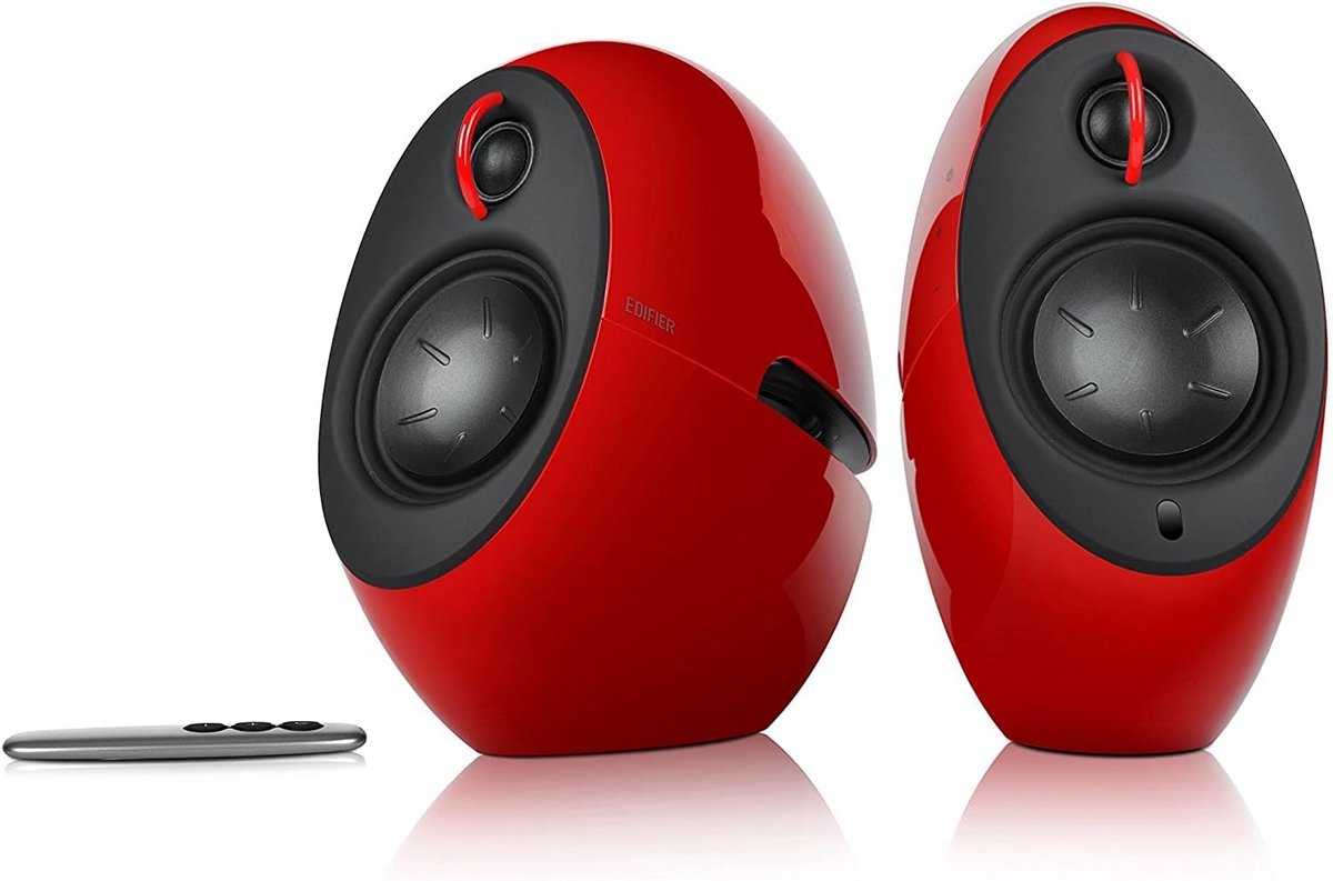 Draadloze Bluetooth 2.0 Speakerset Rood - Hifi Geluid en Stijlvol Design