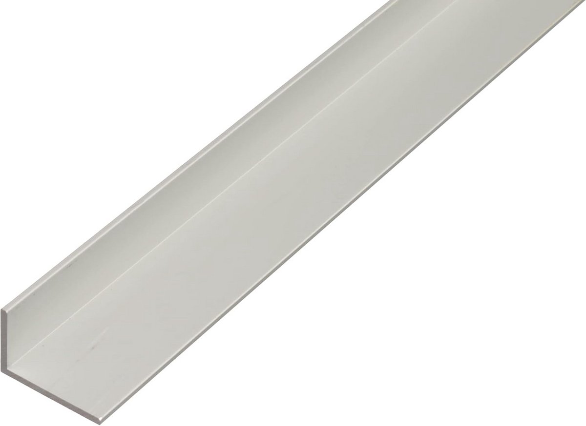 Hoekprofiel Aluminium Zilver Geanodiseerd 1000 x 15 x 10 mm voor Doe-het-Zelf