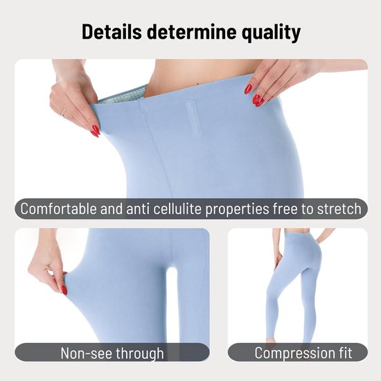 Dames Legging Hoge Taille met Buikcontrole - Squat Proof Sportlegging voor Yoga en Fitness — afbeelding 3