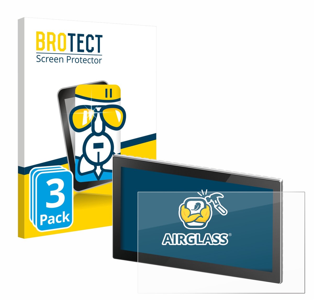 Screenprotector 3 Stuks voor Siemens Simatic HMI MTP1500 Beschermglas transparant