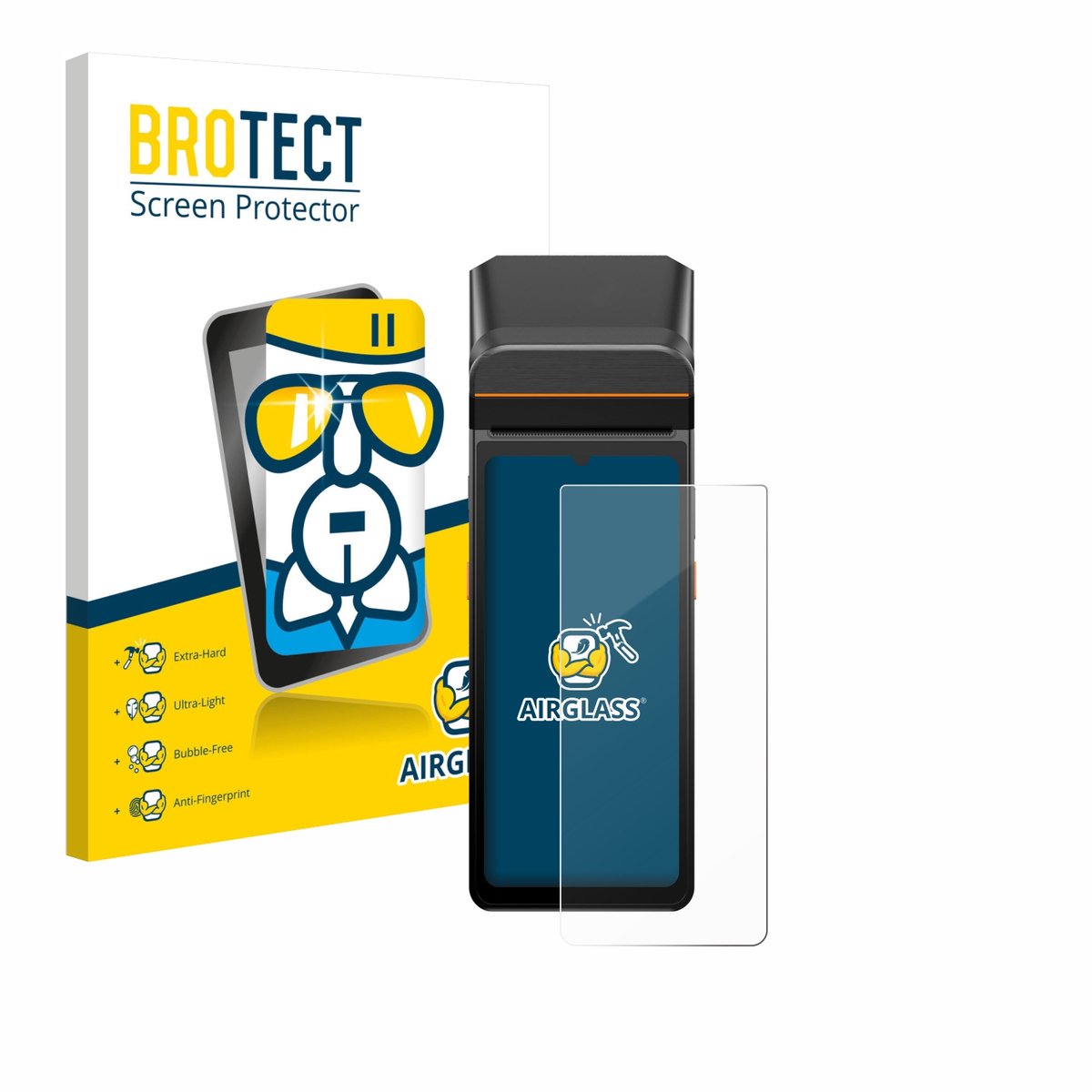 Screenprotector voor Sunmi V3 A13 Beschermglas transparant