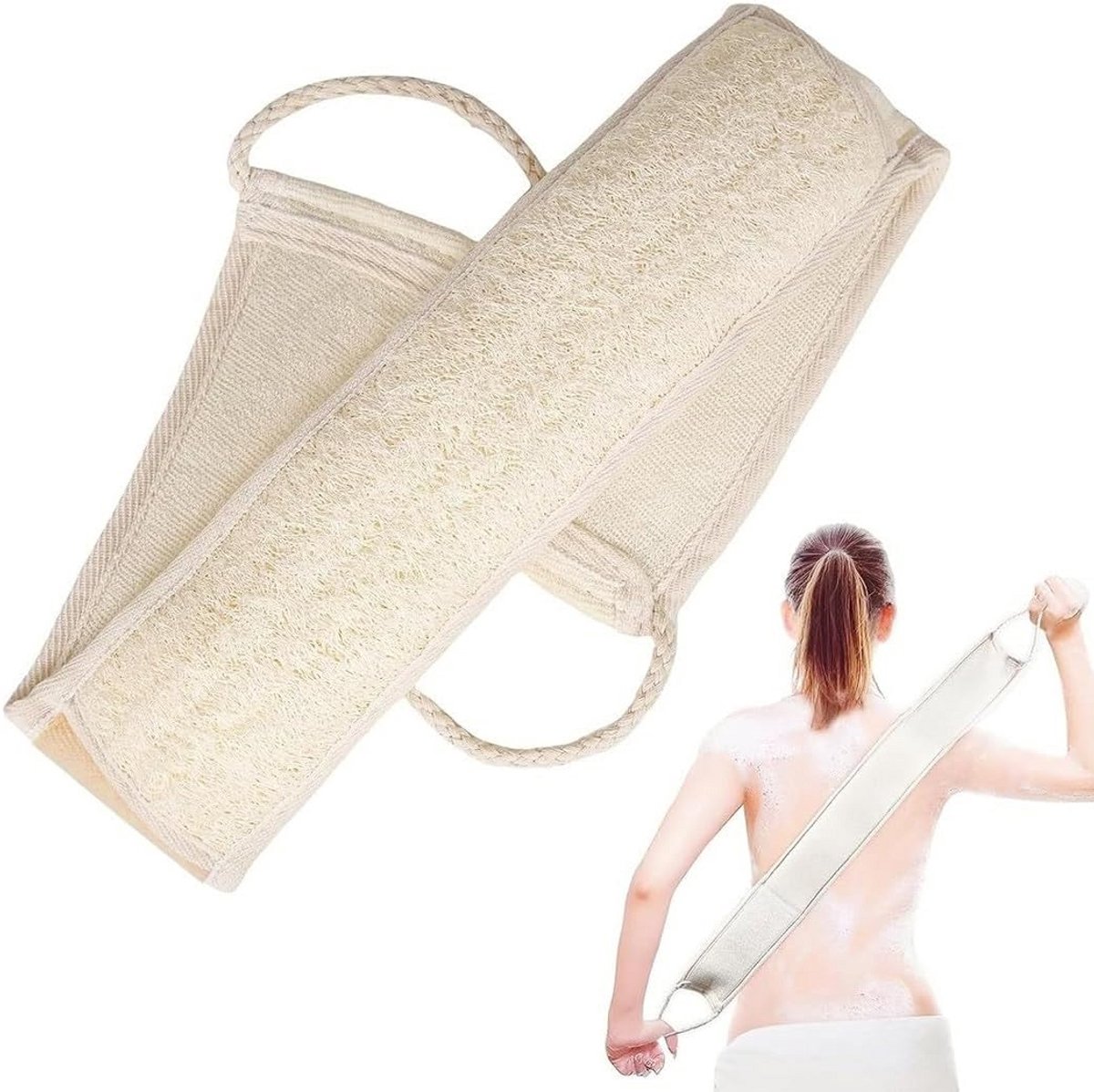 Natuurlijke Luffa Spons voor Lichaamsscrub en Douche – Duurzaam en Plantaardig