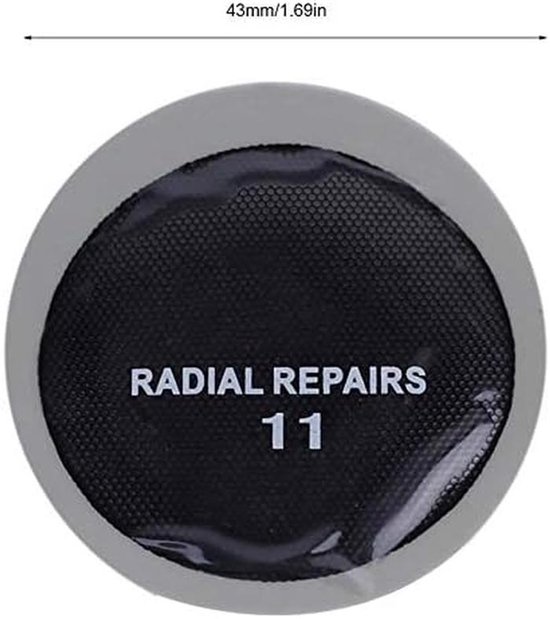 120x Ronde Banden Reparatie Patches 43mm Elastisch Rubber Zonder Vulkaniseren — afbeelding 3