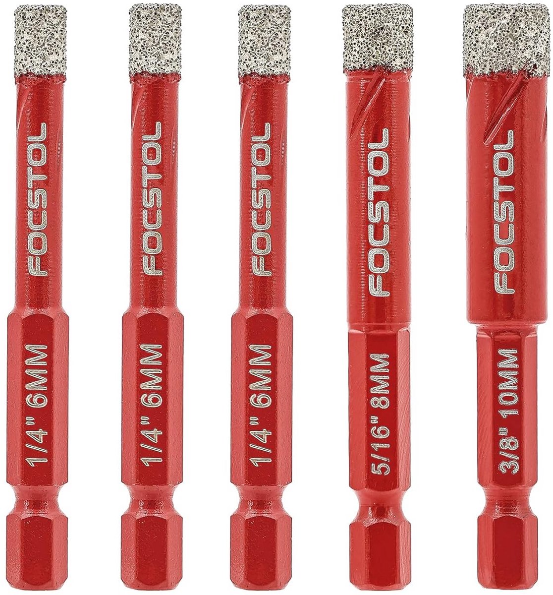 Diamant Boor Set 5 Stuks - Gatenzaag voor Tegels, Marmer, Graniet en Porselein