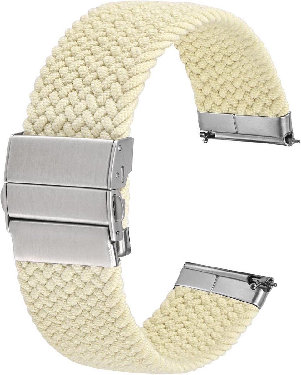 Elastische Nylon Horlogeband 18mm 20mm 22mm - Gevlochten Vervangende Band met Quick Release