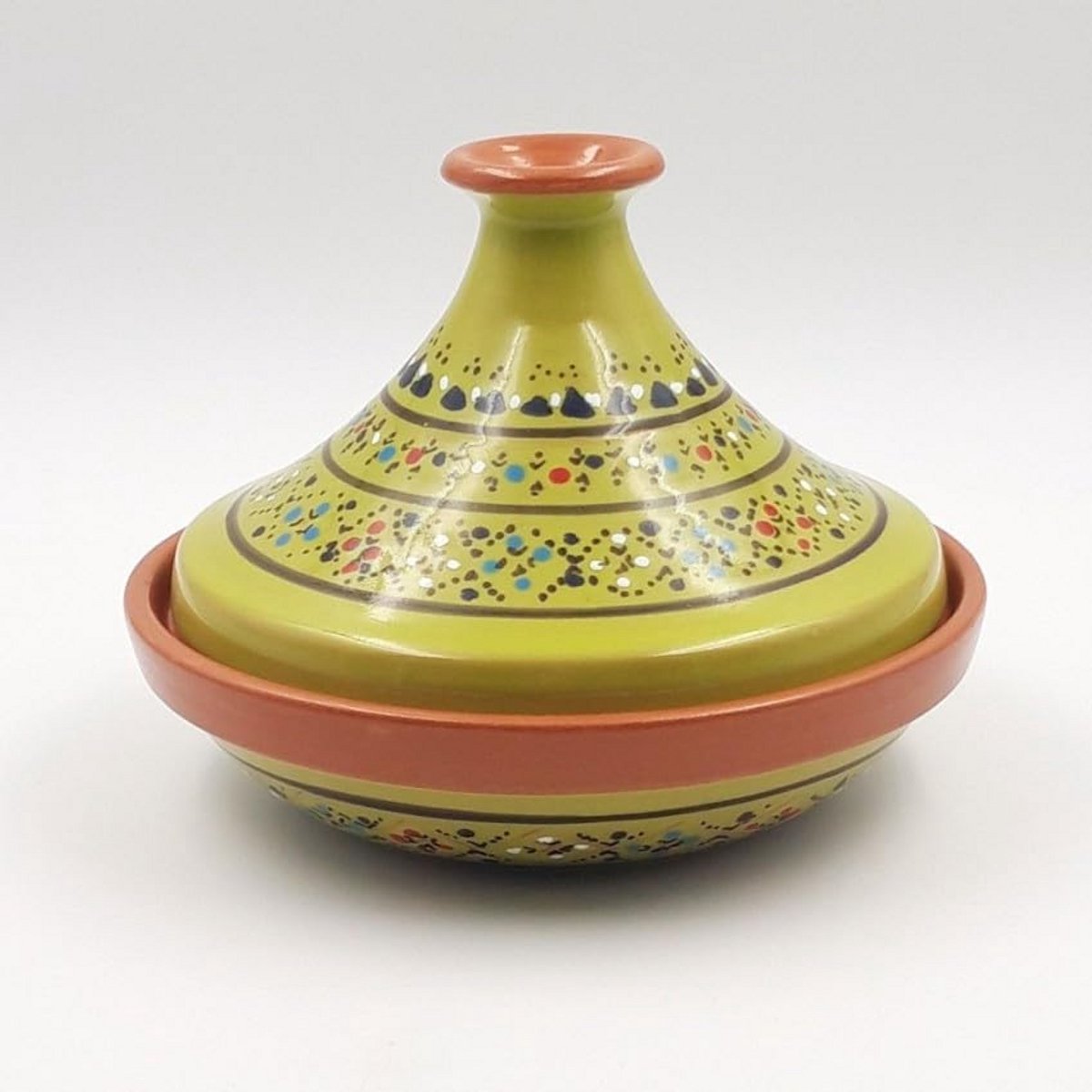 Marokkaanse Tajine Groen Keramiek Smalle Pan 22 cm