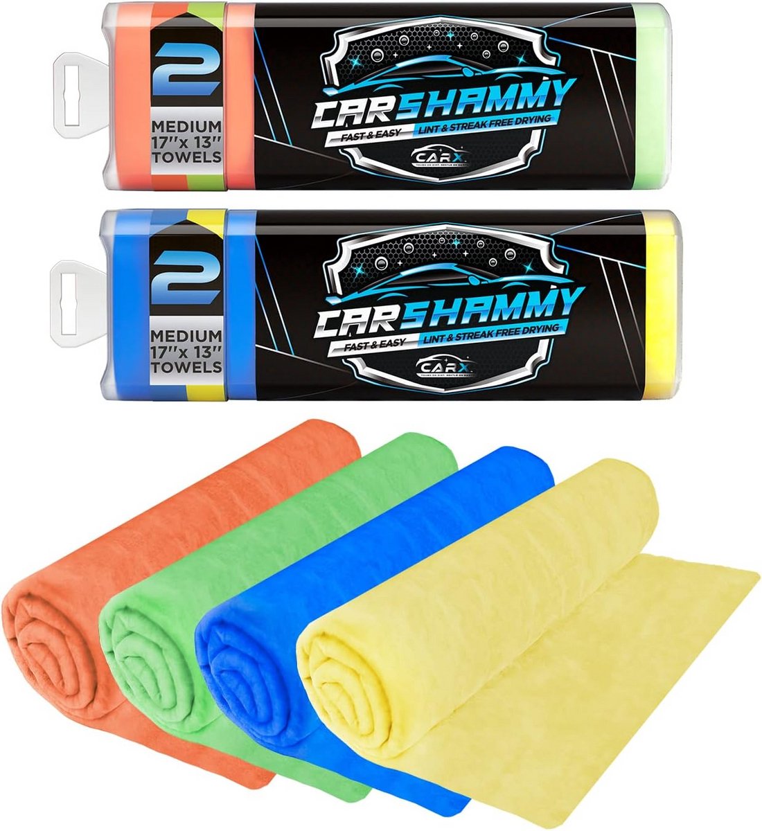 CarX Shammy Handdoek 43x34,3 cm - Super Absorberend PVA Autodroogdoek Streepvrij