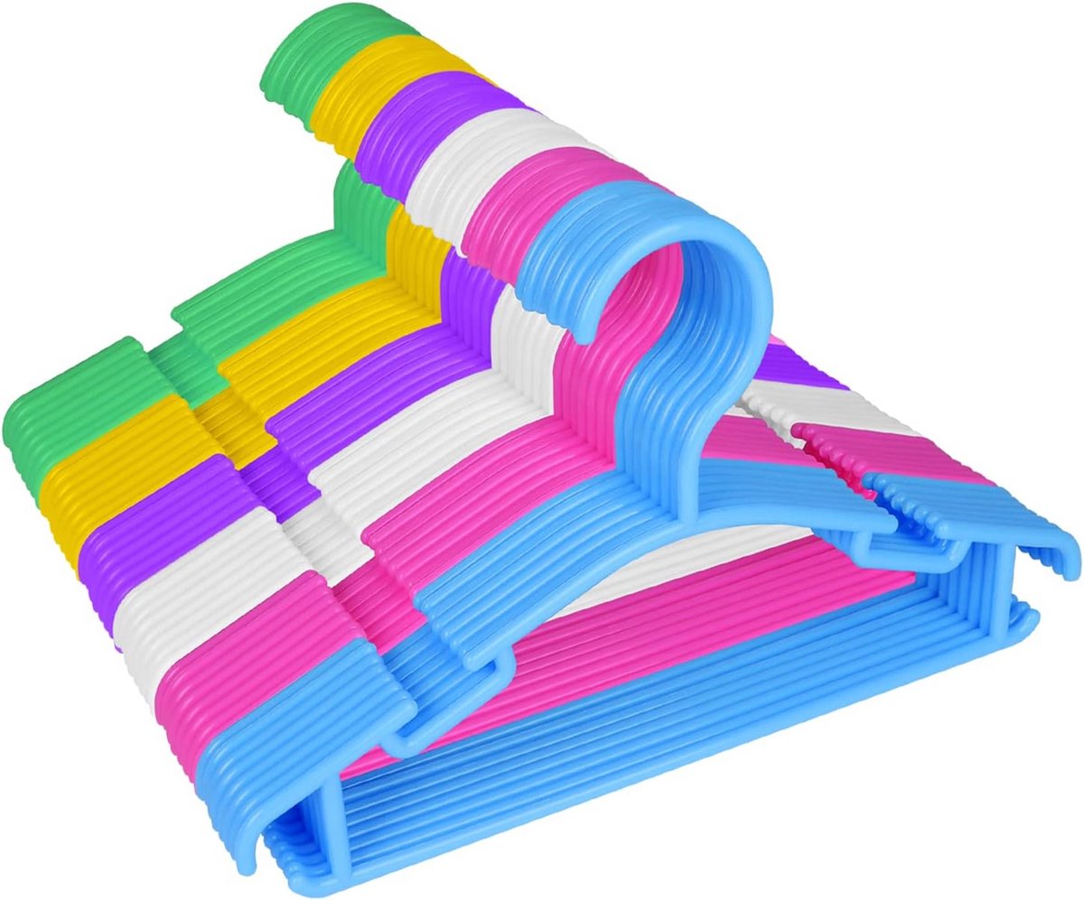 60 stuks houten kledinghangers voor kinderen
