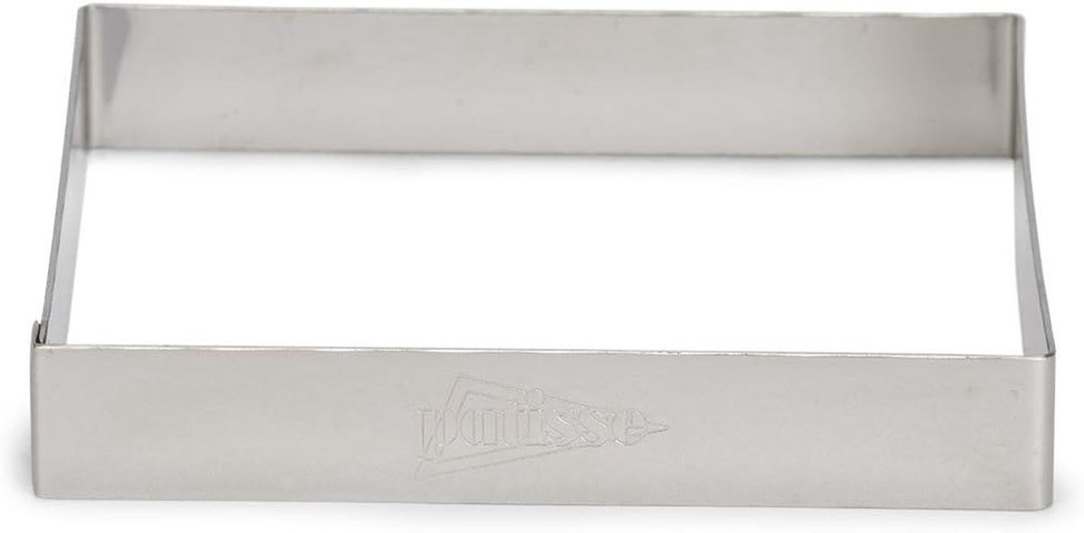 Vierkante taartvorm 12 cm roestvrij staal bakvorm