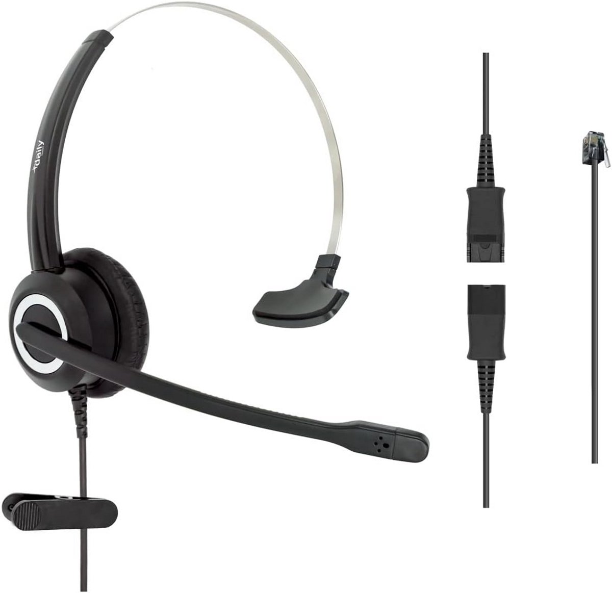 HD Voice Monauraal Kantoorheadset voor IP Telefoons (MITEL, Nortel, NEC, Polycom)