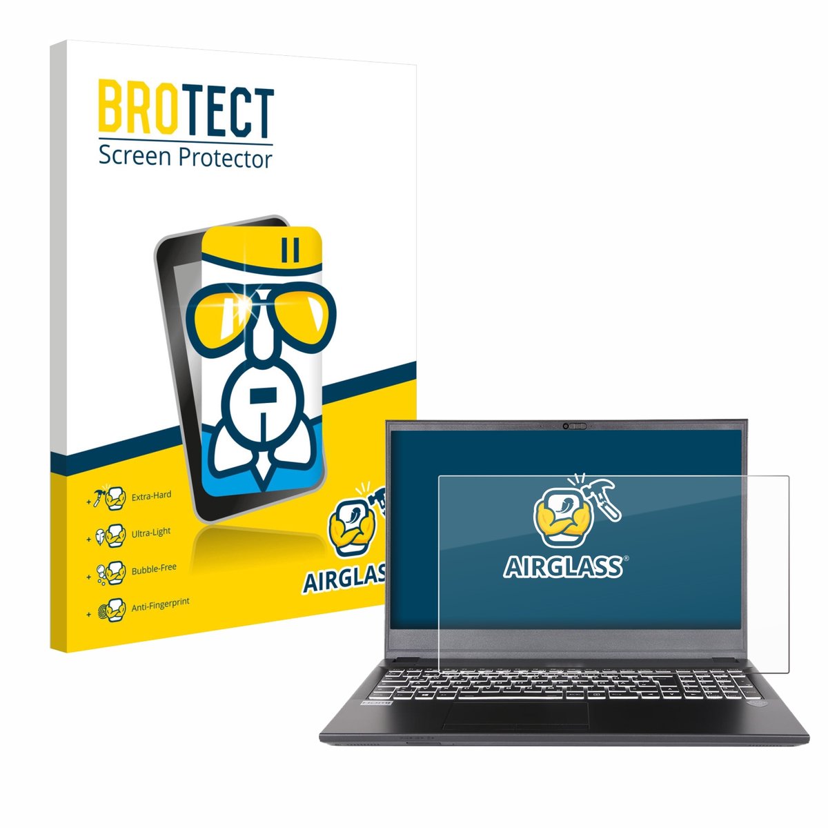 Screenprotector voor Wortmann Terra Mobile 1716 Beschermglas transparant