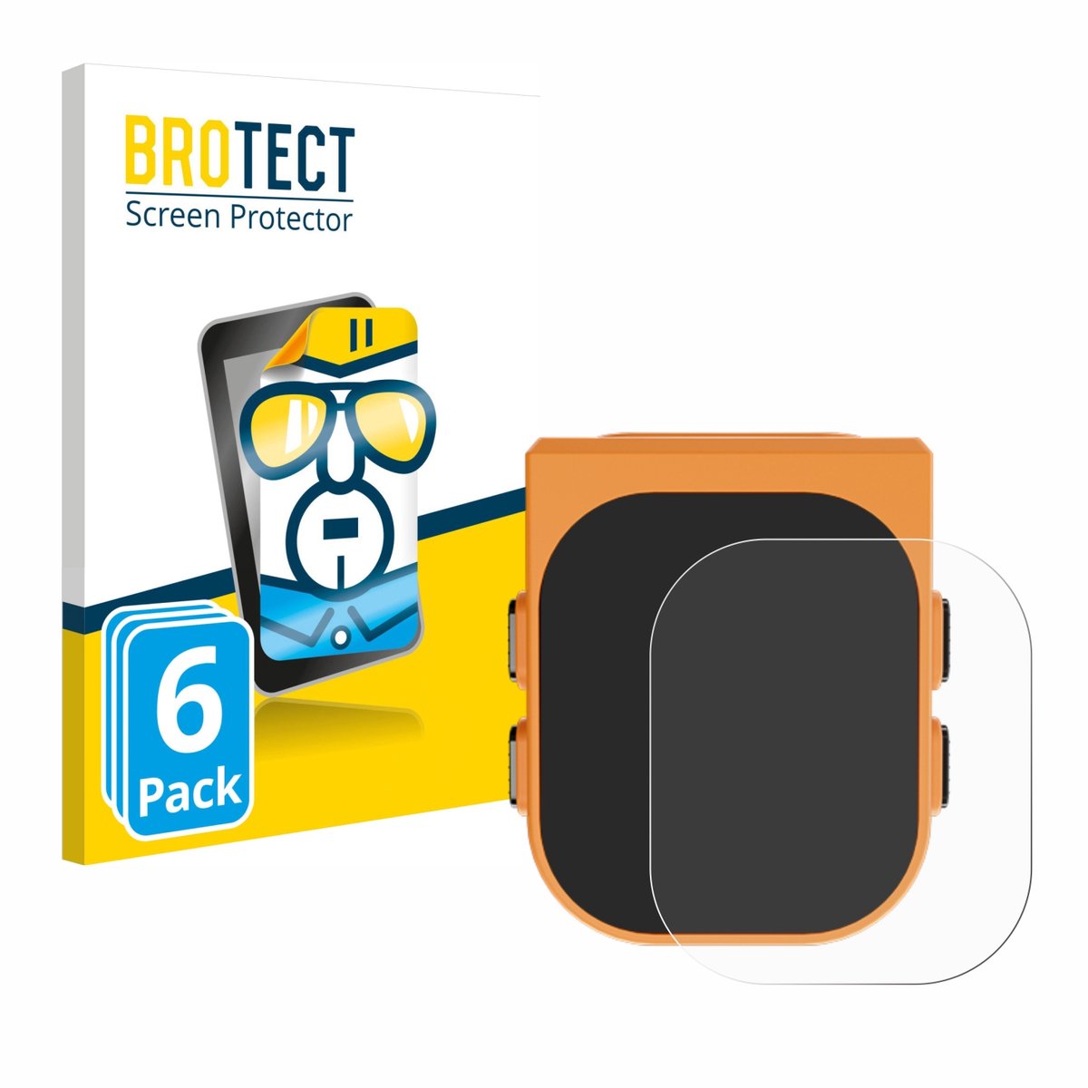 BROTECT - Screenprotector voor ProGlove MAI - Folie Beschermfolie transparant 6 Stuks