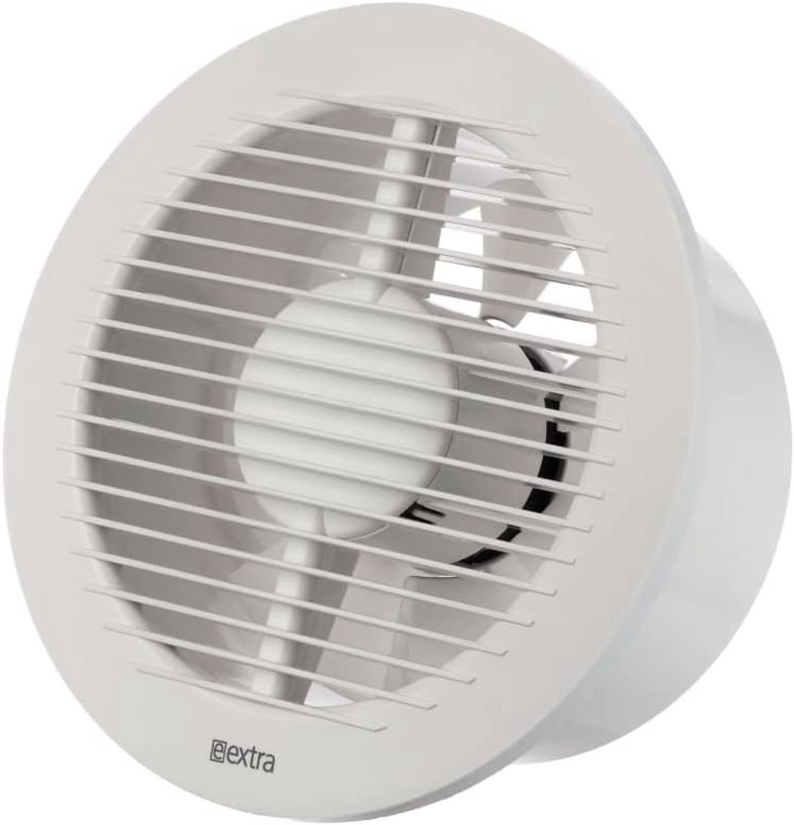 Stille Badkamerventilator Ø150mm met Vochtsensor en Timer - Krachtige Afzuiging voor Vocht en Geur - Universeel Montage