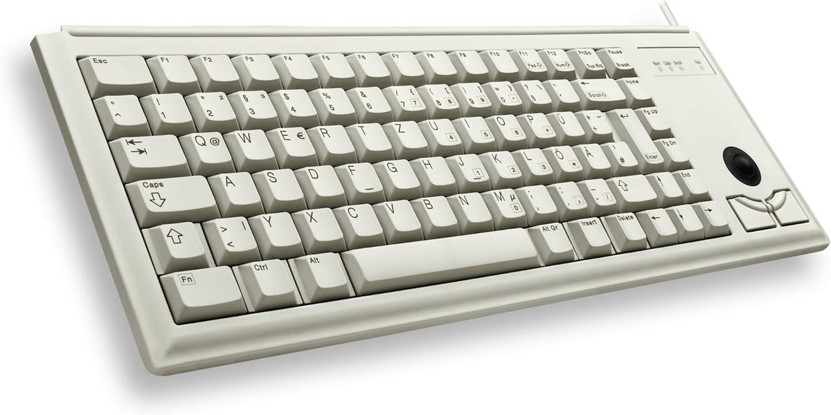 Compact Toetsenbord met Geïntegreerde Trackball - QWERTY EU Layout - Bedraad USB