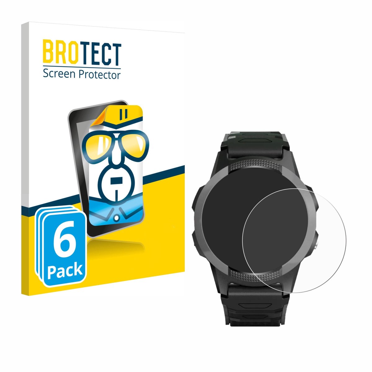 BROTECT - Screenprotector voor NikuTRAX NC56S - Folie Beschermfolie transparant 6 Stuks