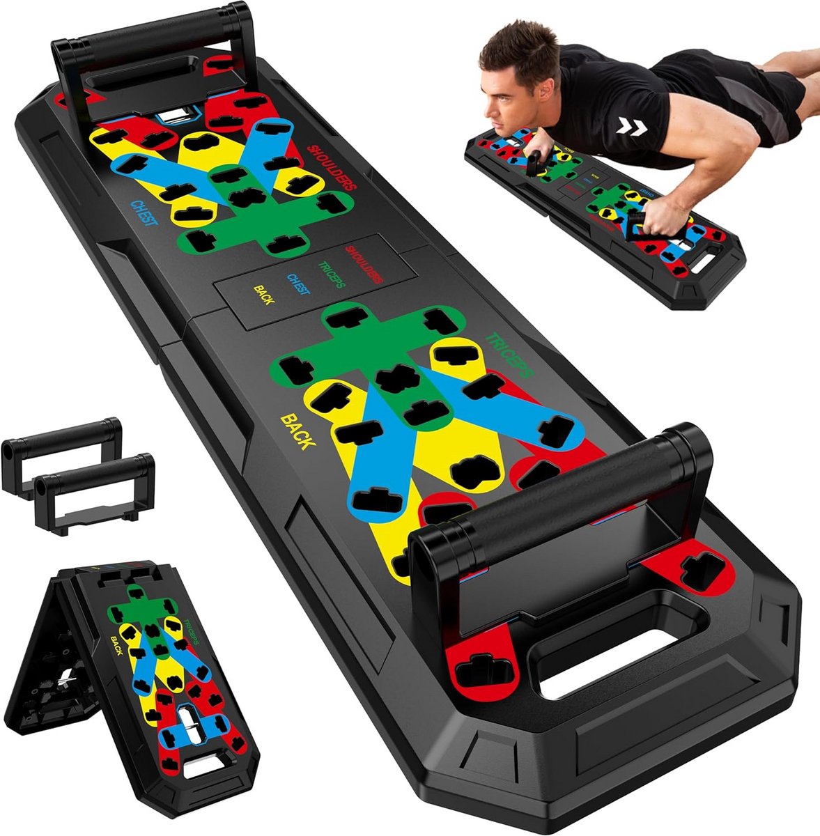 Draagbare Full Body Thuistrainer met Push-up Board - Complete Fitnessapparatuur