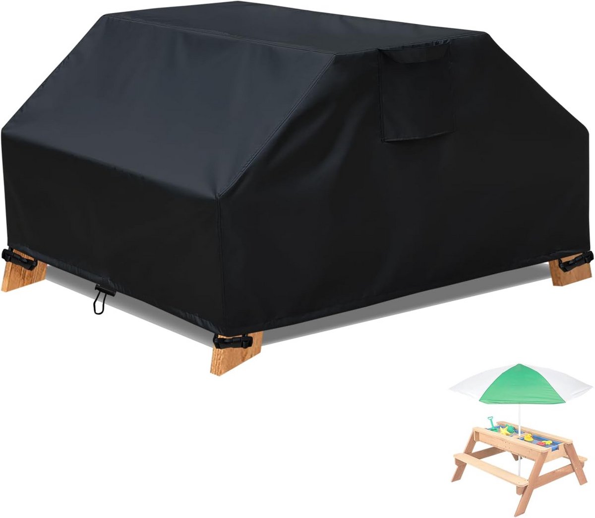 Waterdichte Zand- en Watertafel Afdekhoes voor Kinderen, Rechthoekig