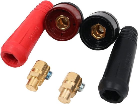 RCA Cinch-Stekkers Set – Vergulde Soldeerconnectoren – Rood & Zwart – Professioneel En Duurzaam